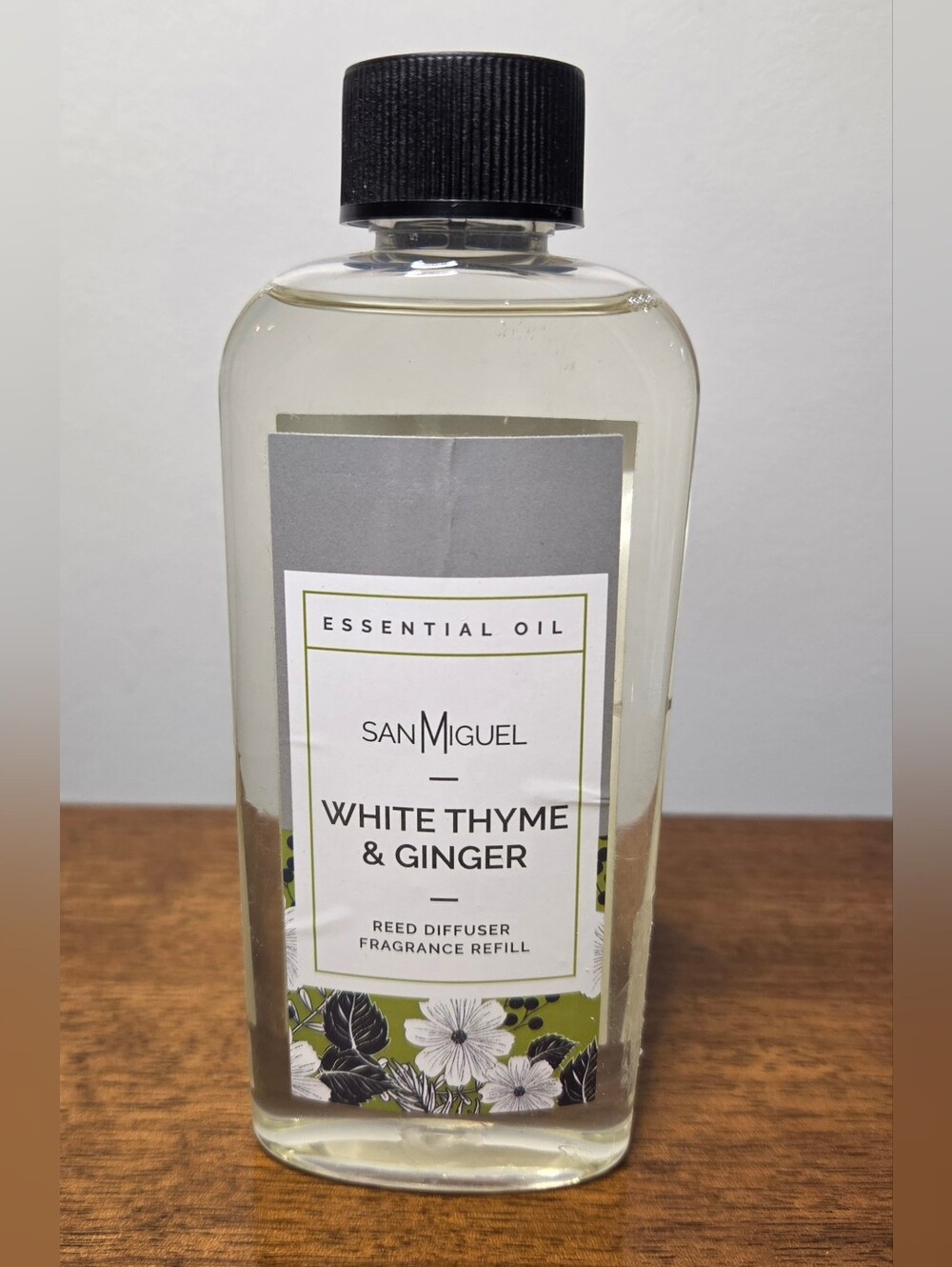 New Sealed San Miguel White Thyme & Ginger Reed Diffuser Fragrance Refill 6oz